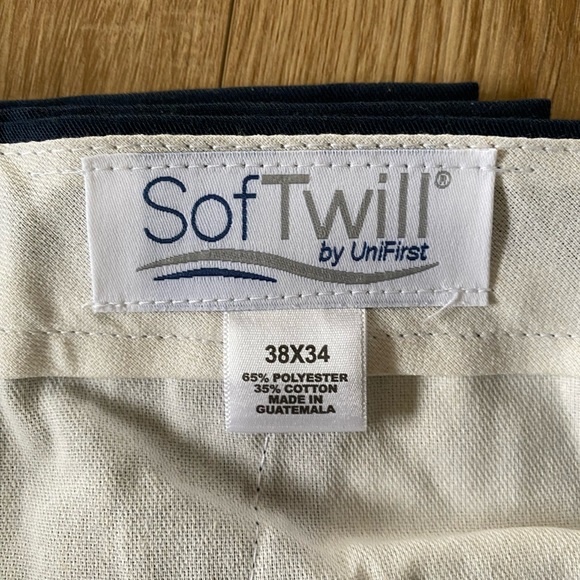 SofTwill Navy Cargo Pants 38 x 34 - Picture 2 of 3